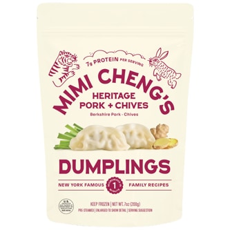 Mimi Cheng's Dumplings, Heritage Pork + Chives, Frozen